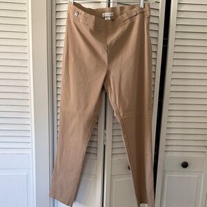 Elegant Tan Women's Cropped Pants